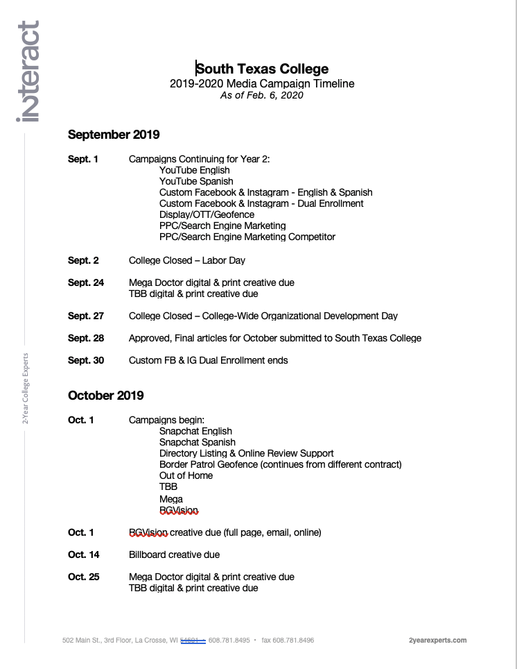 STC 2019-2020 Campaign Timeline CV2 2-6-20